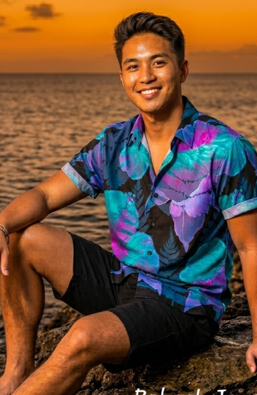 KAMAKA Shirt- Hibiscus Abstract