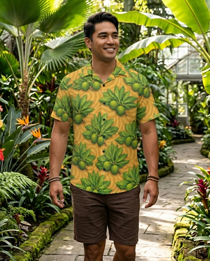 KAMAKA Shirt- Ulu on Sandstone