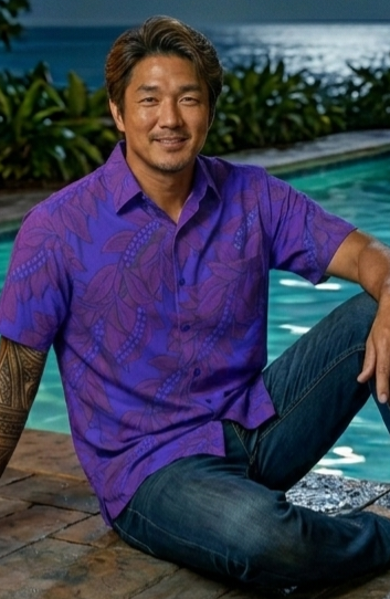 KAMAKA Shirt- Maile Mokihana Bright
