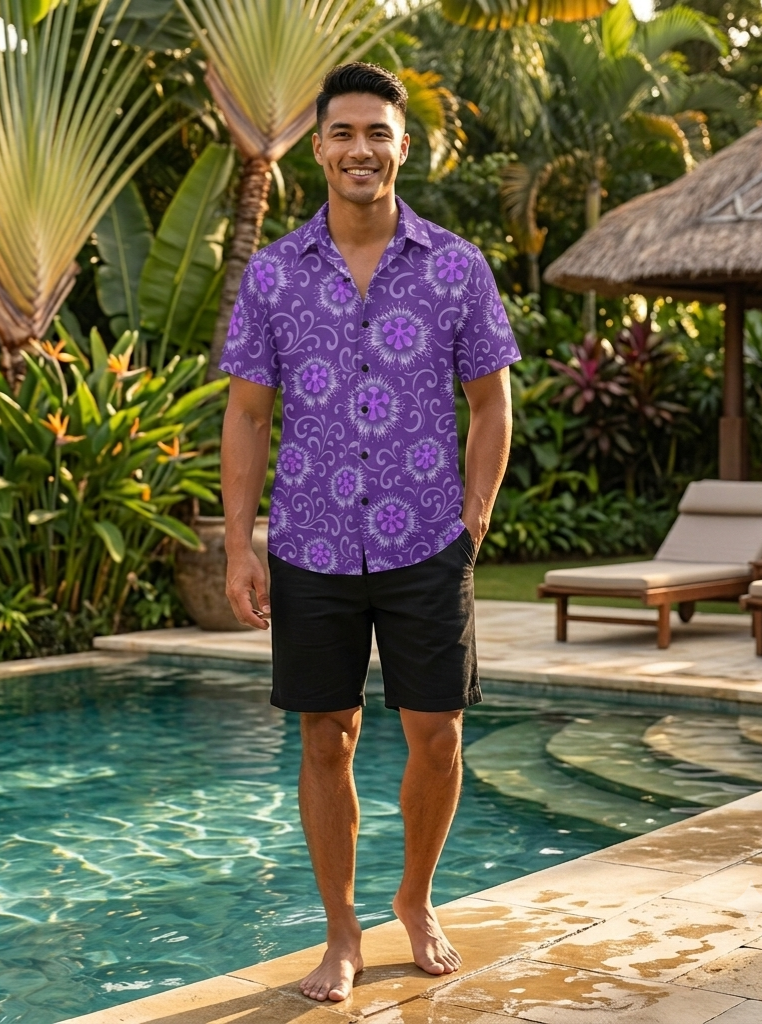 KAMAKA Shirt- Liliko'i Pua Purple
