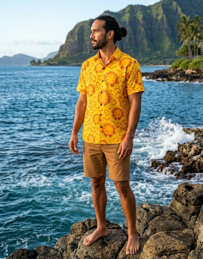 KAMAKA Shirt- Liliko'i Pua Orange
