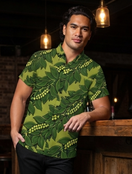 KIMO SHIRT- Maile & Mokihana Classic