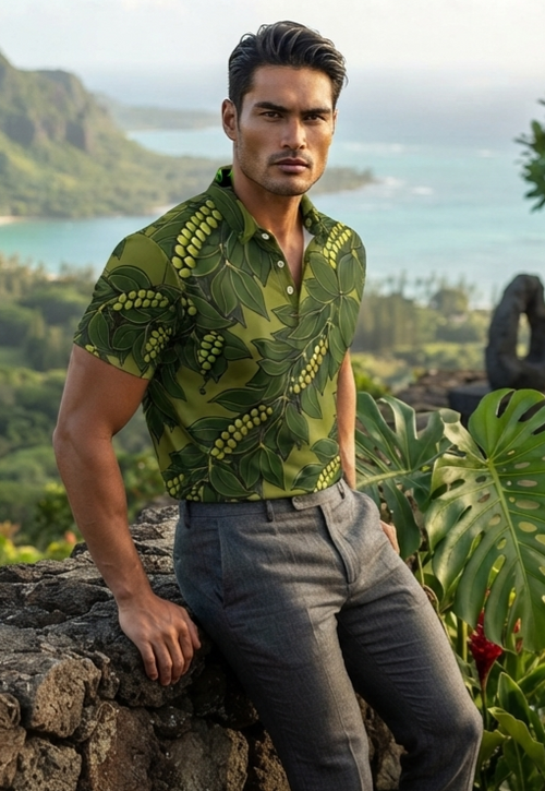 IKAIKA SHIRT- Maile & Mokihana Classic