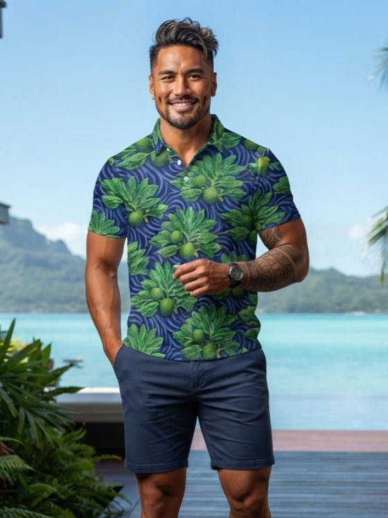 IKAIKA SHIRT- Ulu on Blue