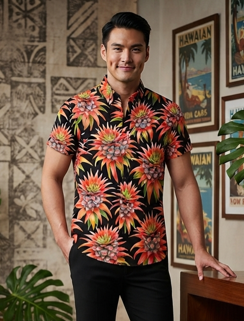 KIMO SHIRT- Deco Pineapple