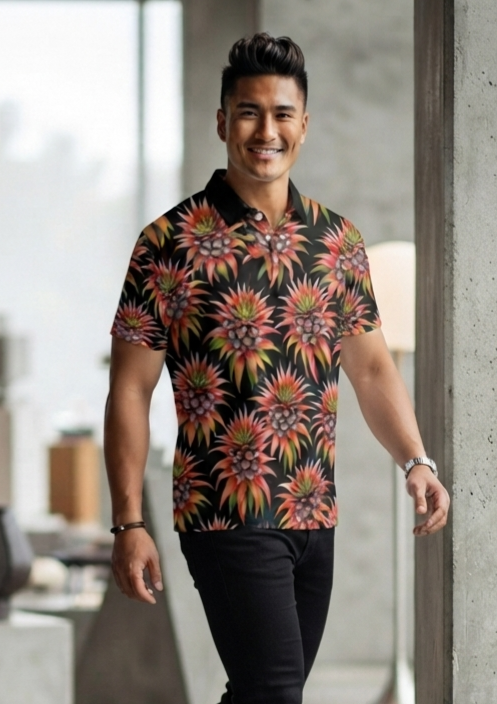 IKAIKA SHIRT- Deco Pineapple