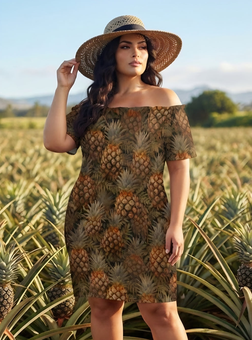 MELODY DRESS- Pineapple Field
