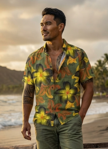 KEOLA SHIRT- Pua Melia Matcha