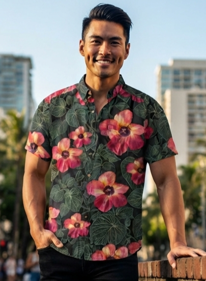 KEOLA SHIRT- Hau Pua Red