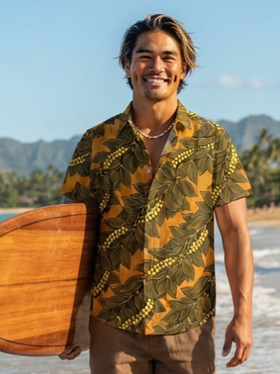 KEOLA SHIRT- Maile Mokihana Warm