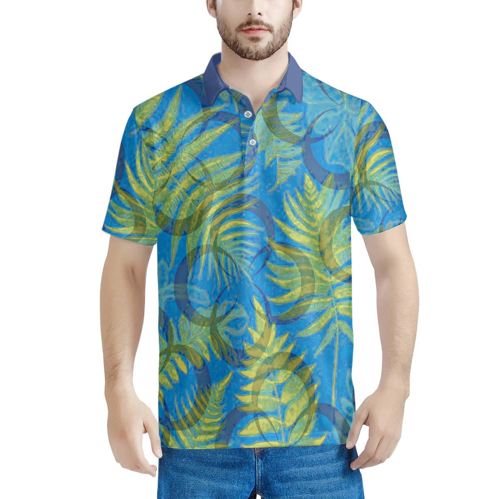 IKAIKA SHIRT- Fern on Blue