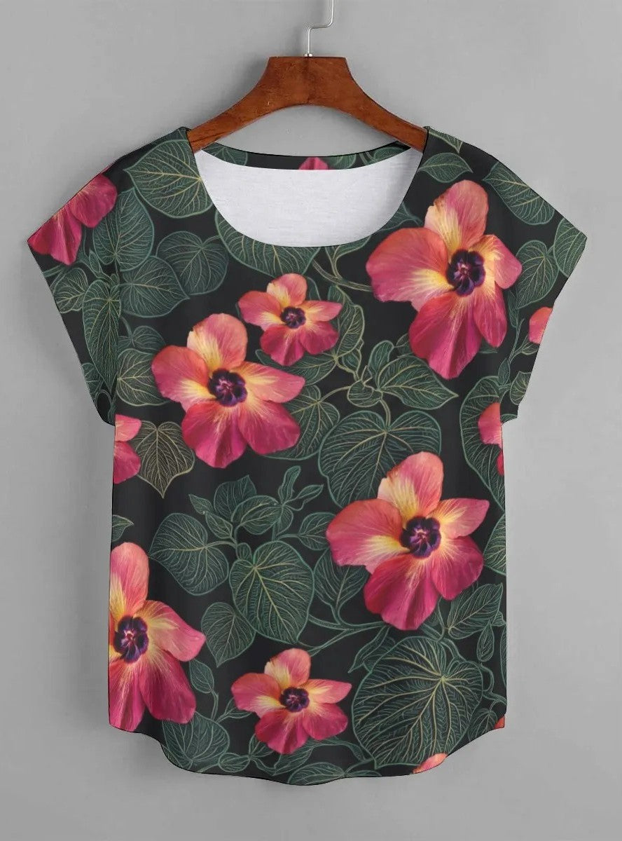KEONE BLOUSE- Hau Pua Red