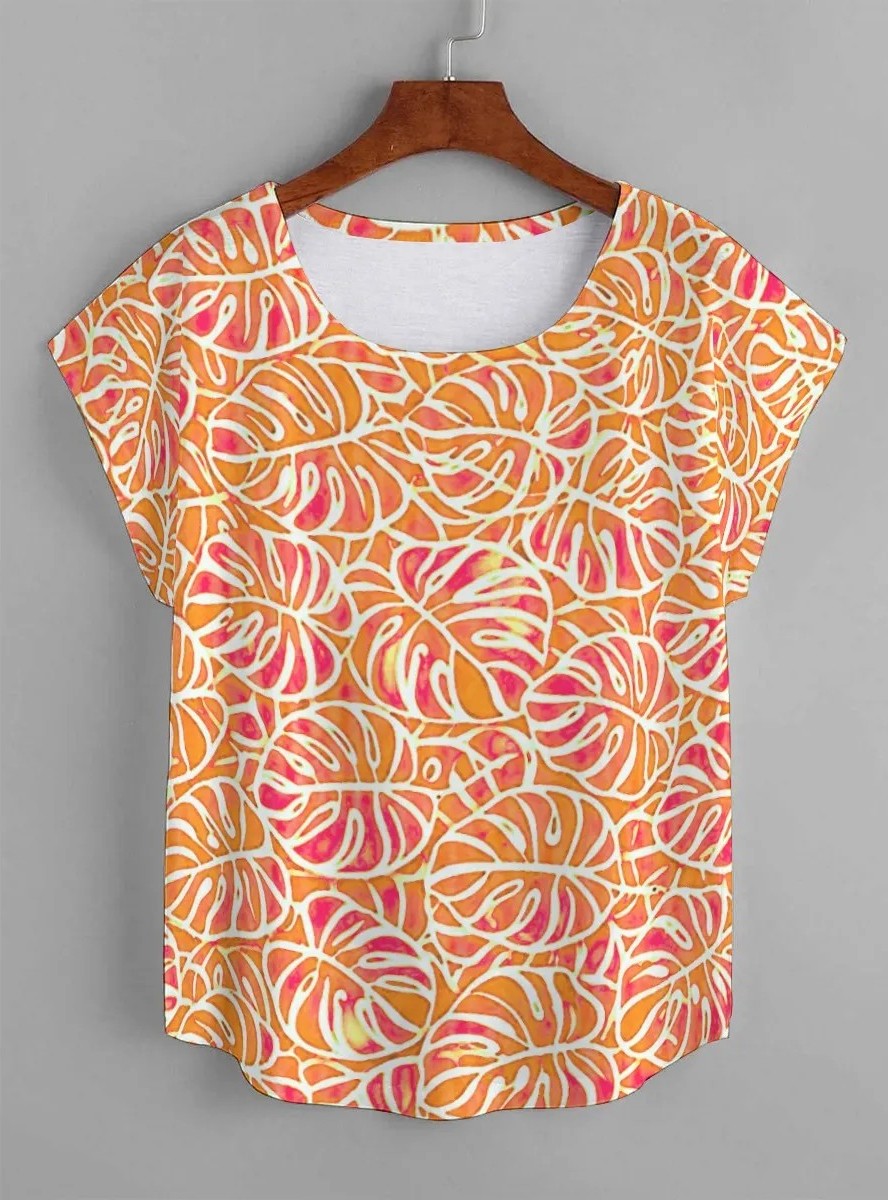 KEONE BLOUSE- Sunny Monstera