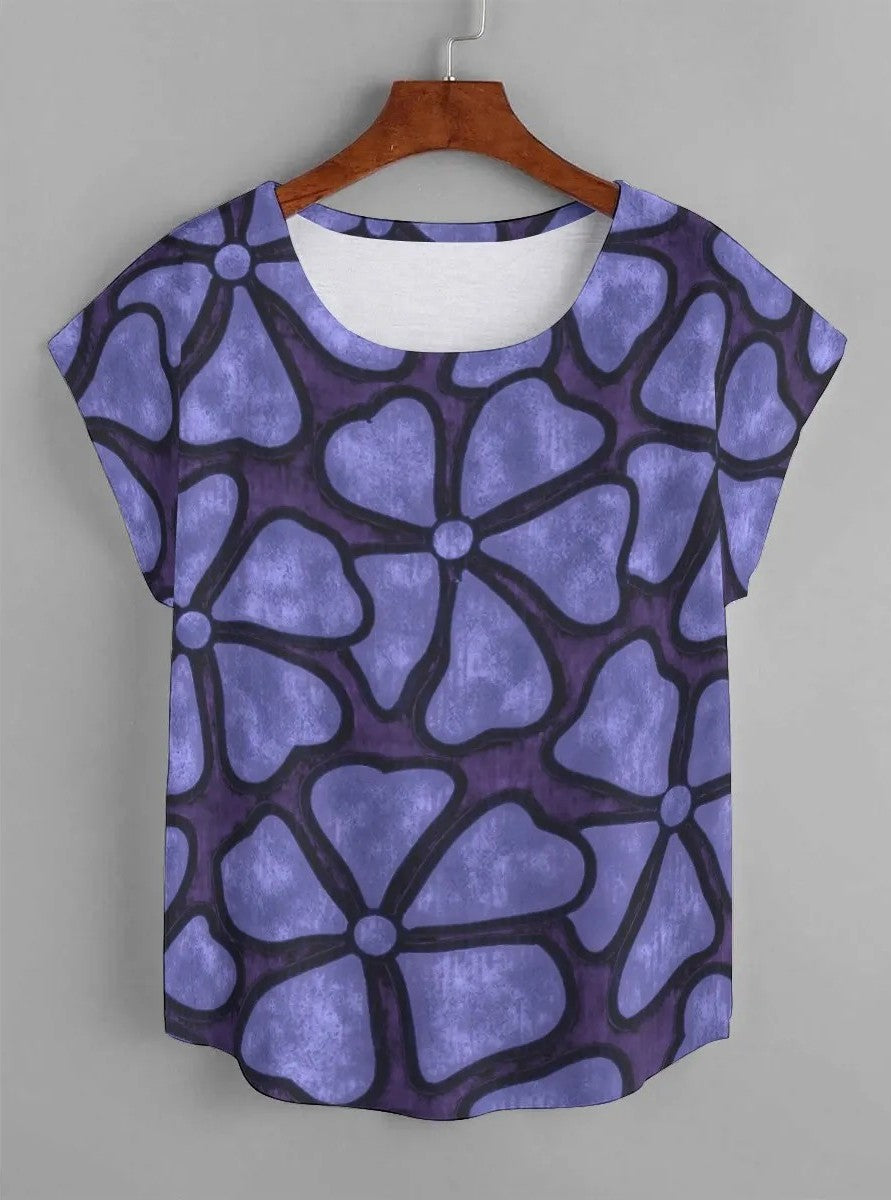 KEONE BLOUSE- Pua Doodles Violet