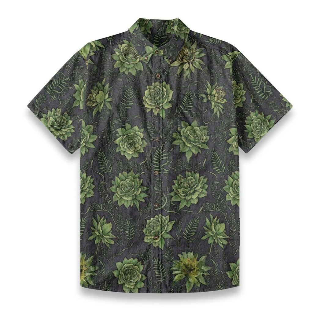 KEOLA SHIRT- Green Rose Kealoha
