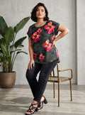 KEONE BLOUSE- Hau Pua Red