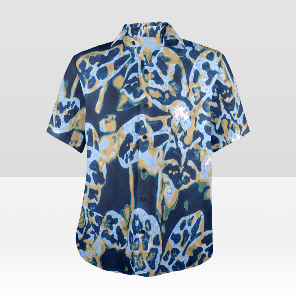 KAMAKA Shirt- Orchid Batik Blue