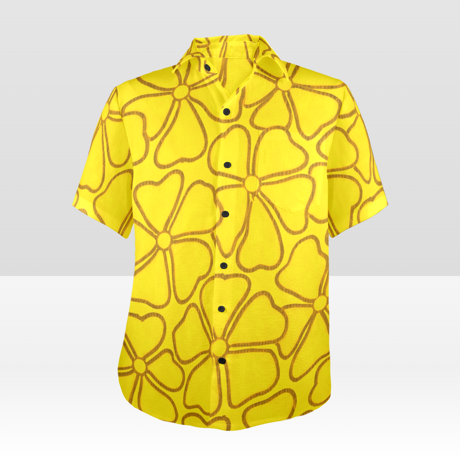 KAMAKA Shirt- Pua Doodles Yellow