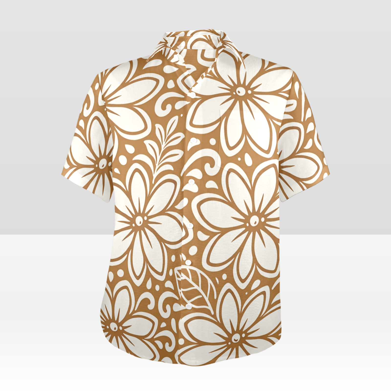 KAMAKA Shirt- Tiare Bold Mocha