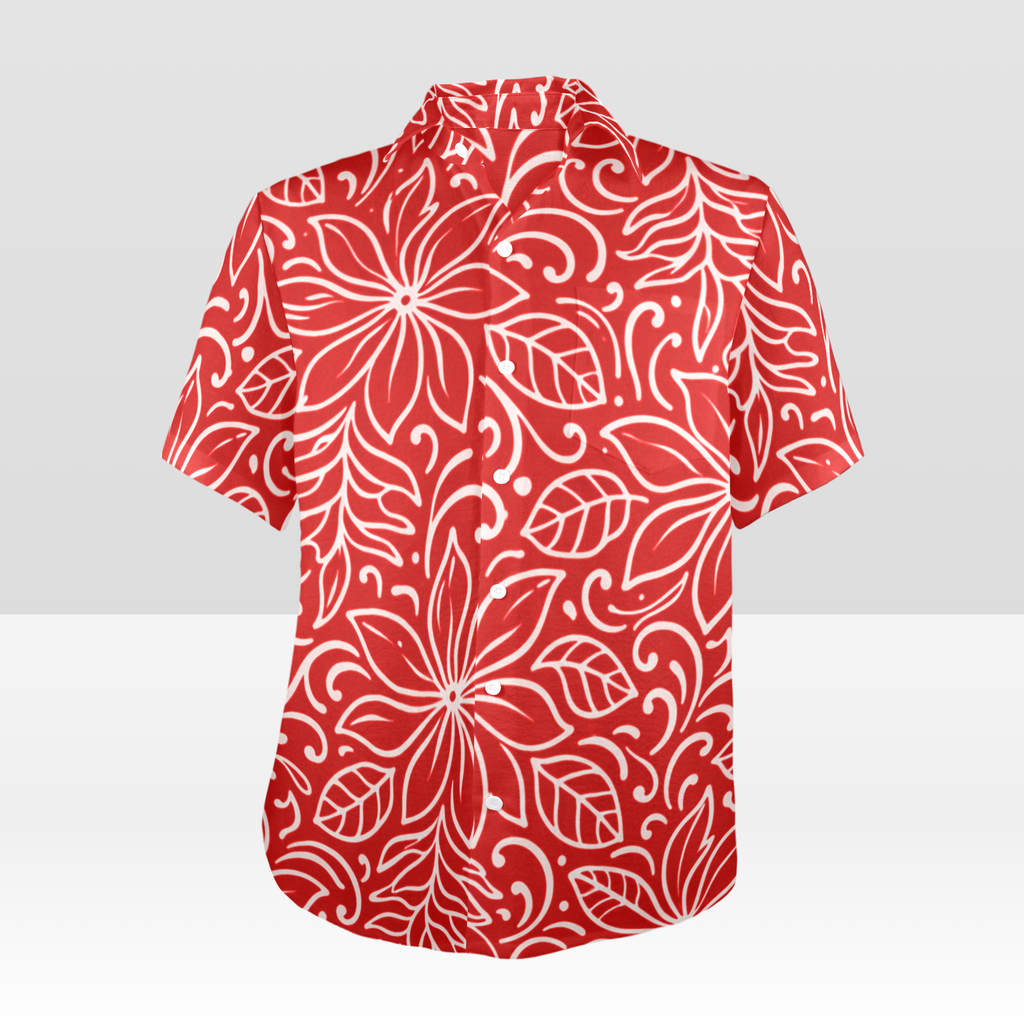 KAMAKA Shirt- Tiare Red
