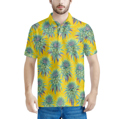 IKAIKA SHIRT- Deco Pineapple Sunny Yellow