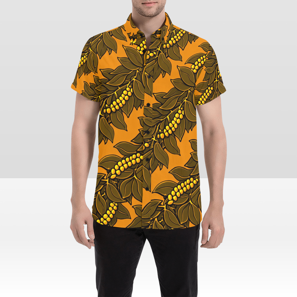 KIMO SHIRT- Maile & Mokihana Warm