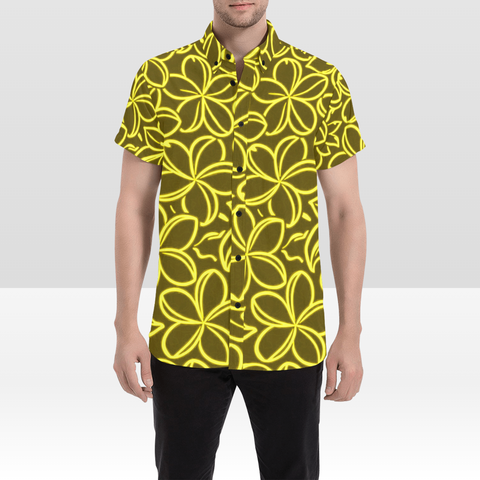 KIMO SHIRT- Pua Melia on Chocolate