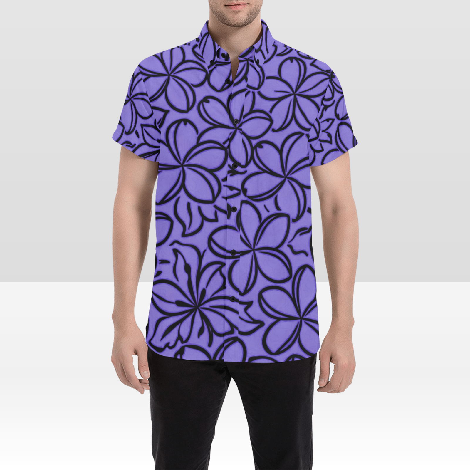 KIMO SHIRT- Pua Melia on Violet