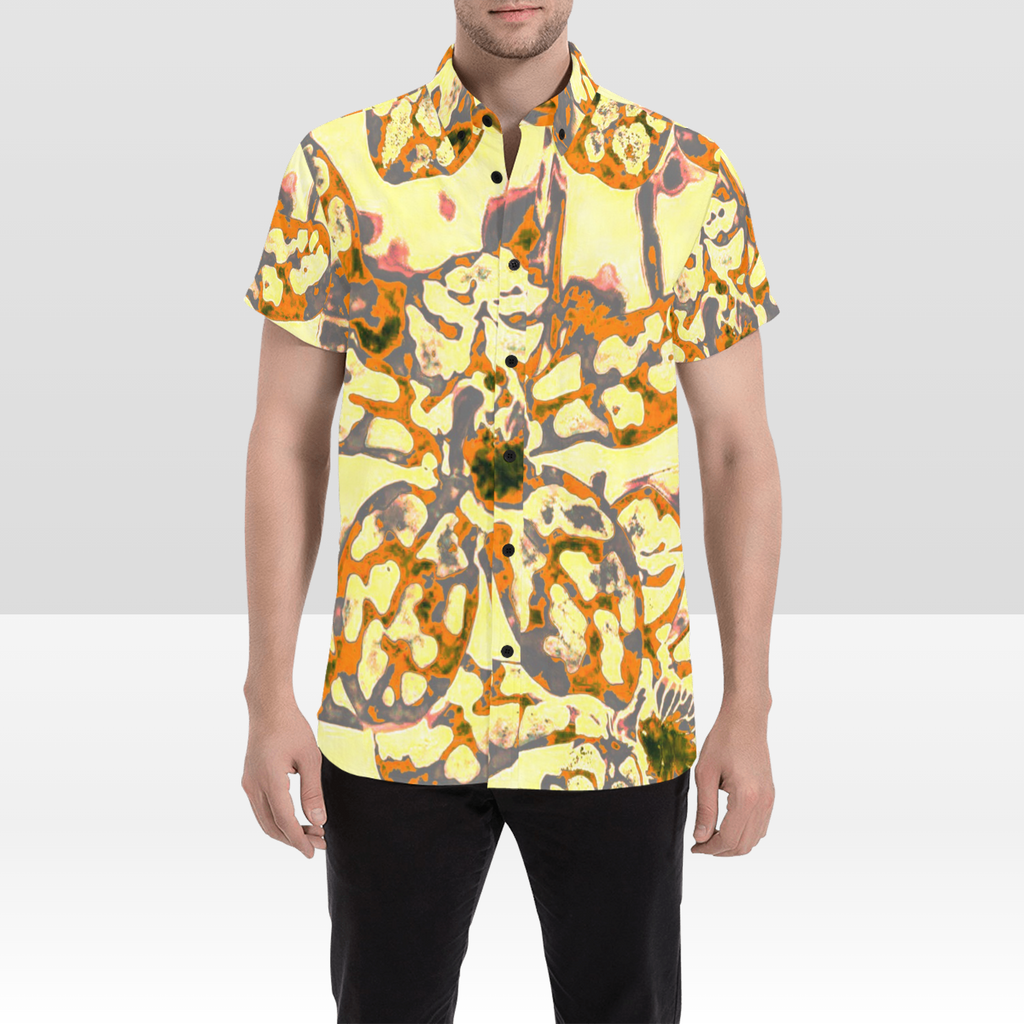 KIMO SHIRT- Orchid Batik Yellow