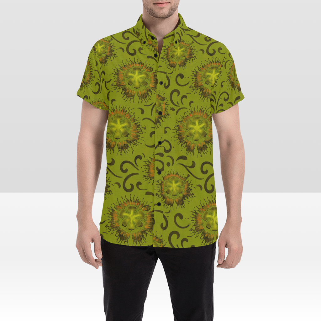 KIMO SHIRT- Liliko'i Pua Olive Green