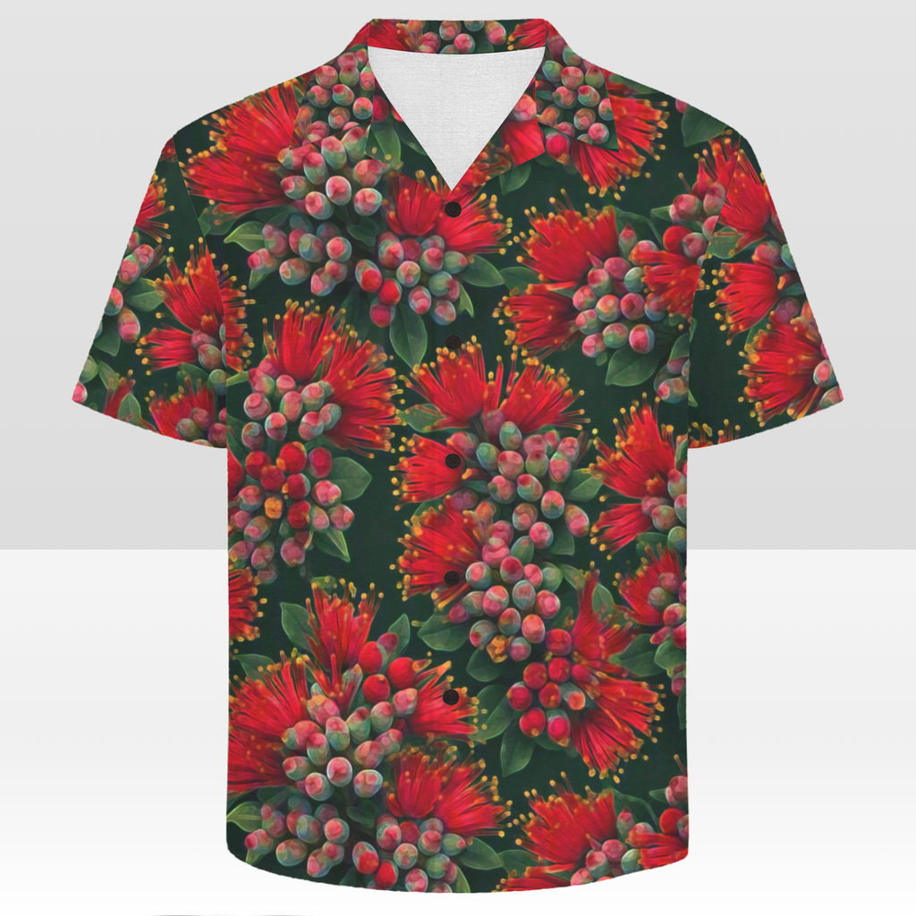 KAMAKA SHIRT- Red Lehua