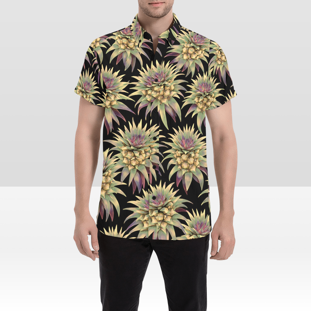 KIMO SHIRT- Deco Pineapple Gold