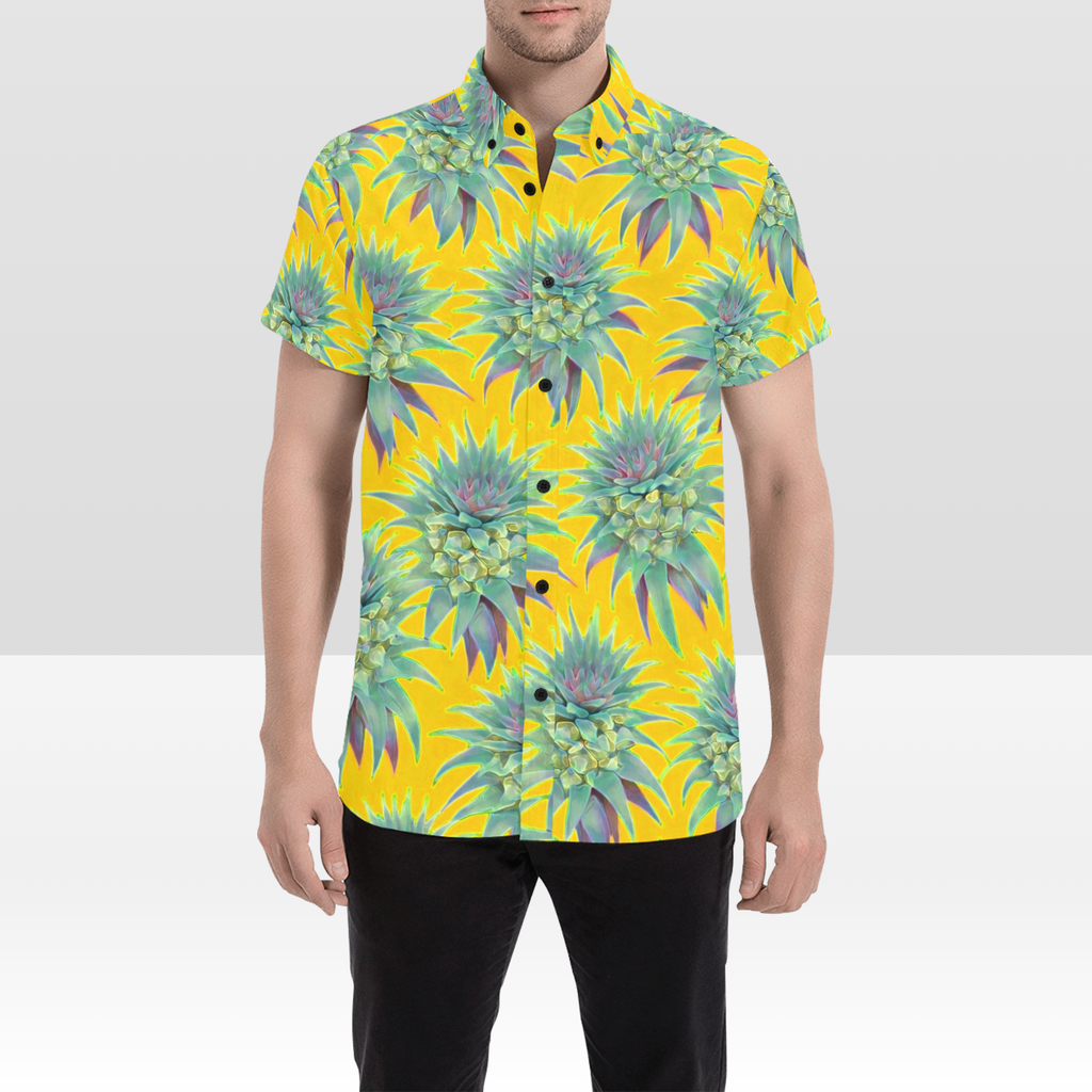 KIMO SHIRT- Deco Pineapple Sunny Yellow