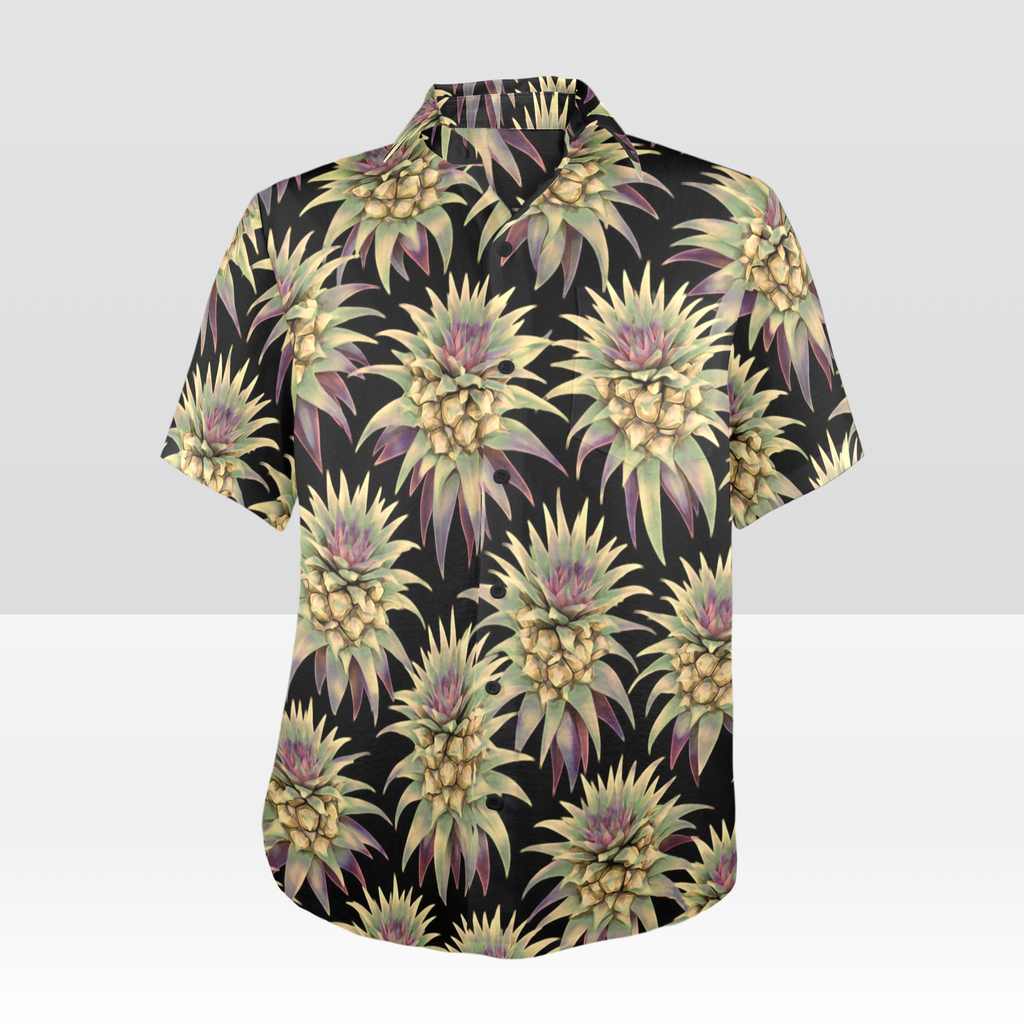 KAMAKA SHIRT- Deco Pineapple Gold