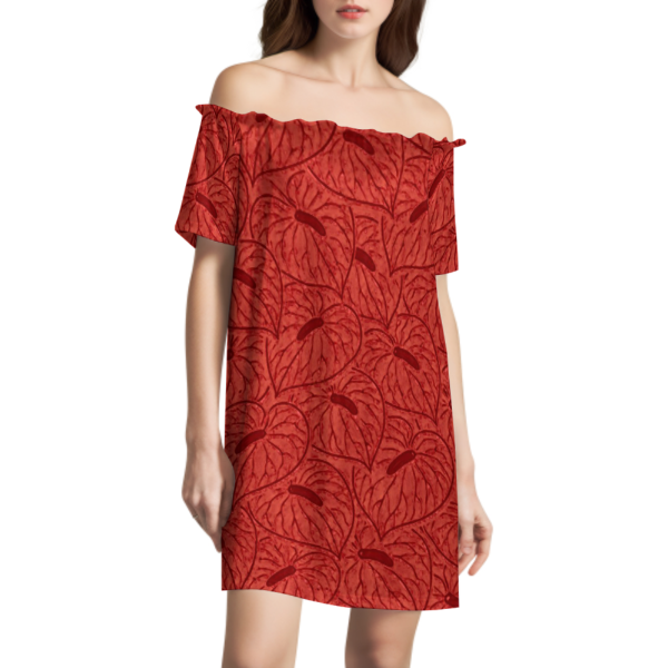 MELODY DRESS- Anthurium Red