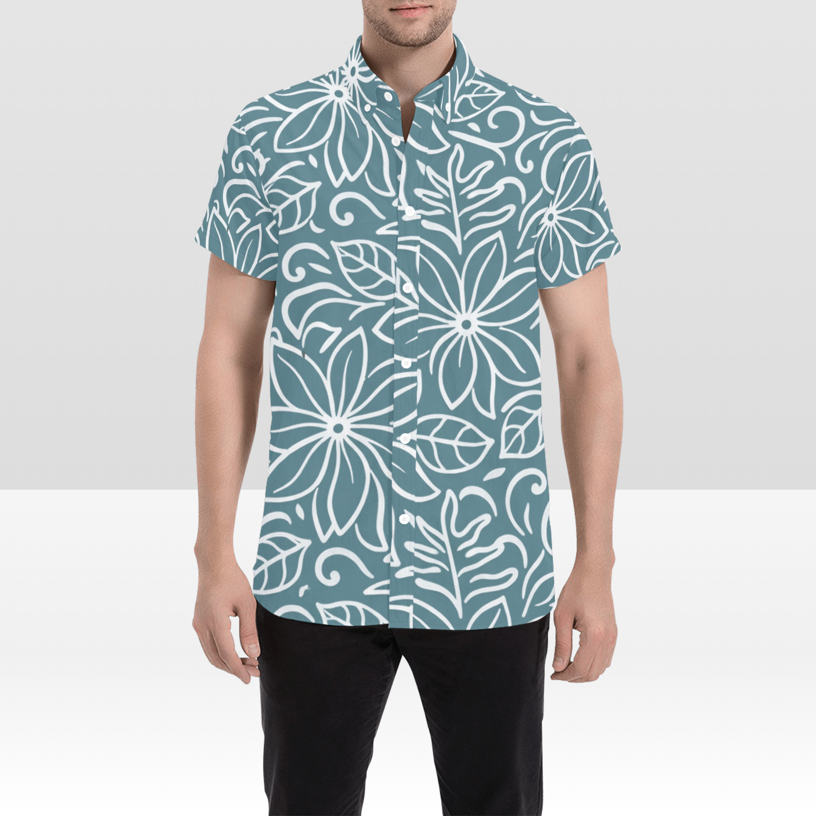 KIMO SHIRT- Tiare Slate Blue
