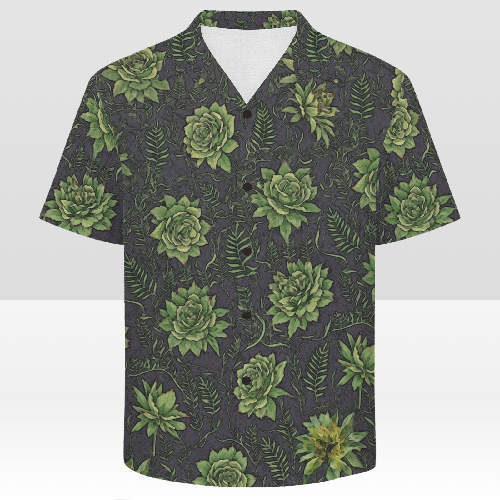 KAMAKA SHIRT- Green Rose