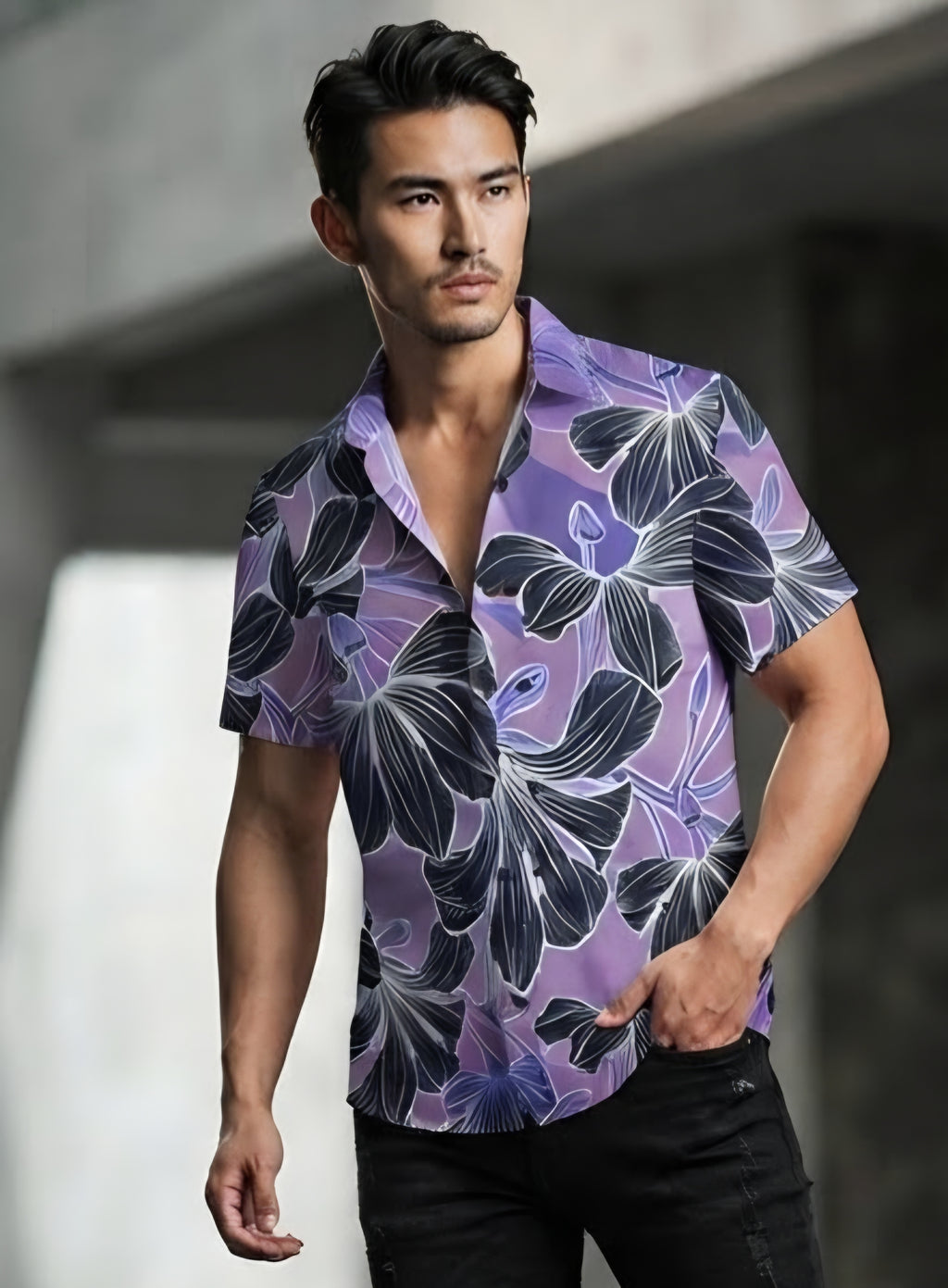 KAMAKA SHIRT- Naupaka Purple