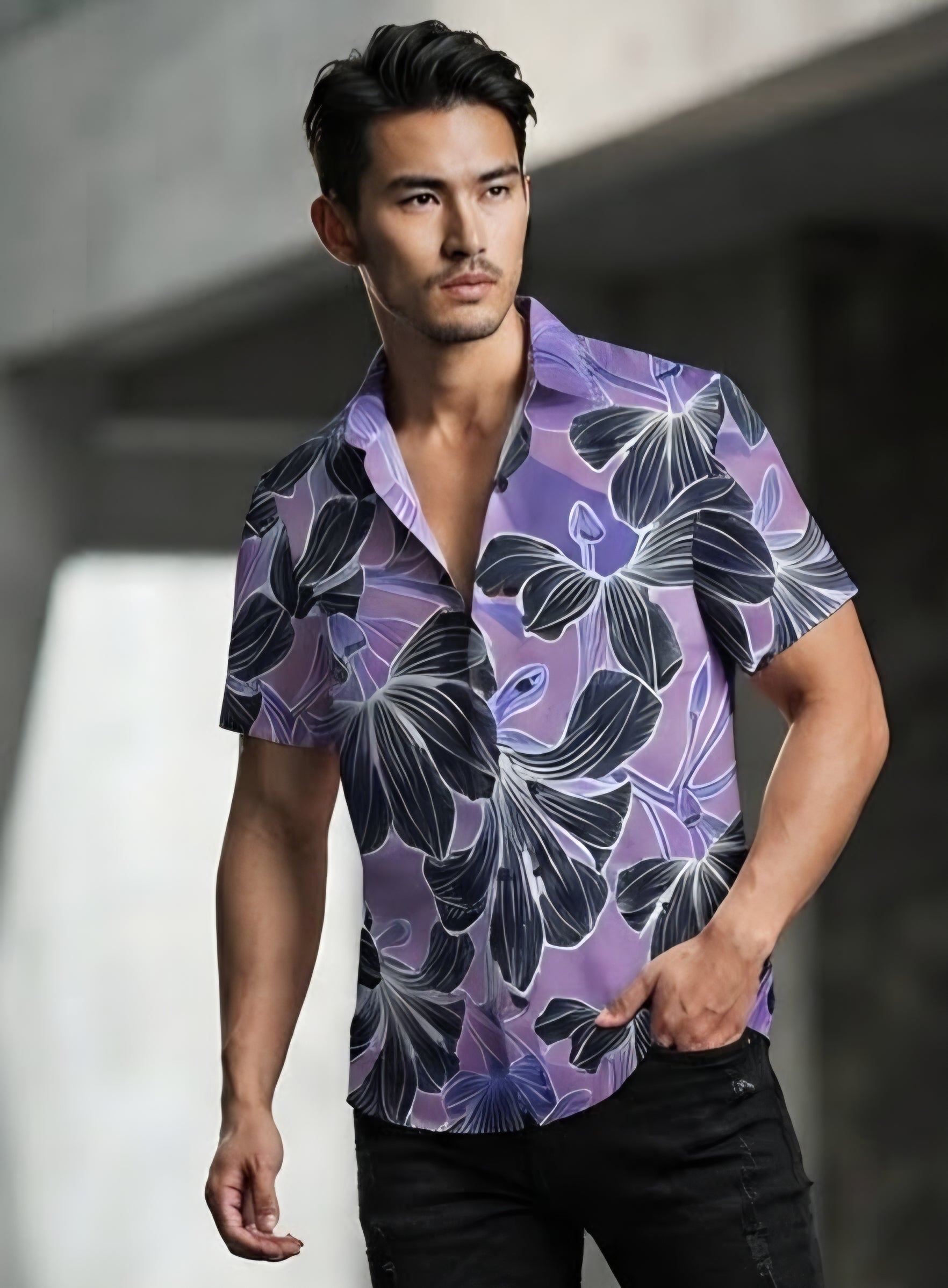 KAMAKA SHIRT- Naupaka Purple