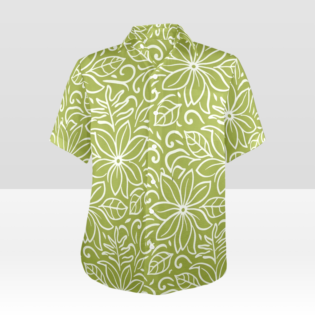 KAMAKA Shirt- Tiare Chartreuse