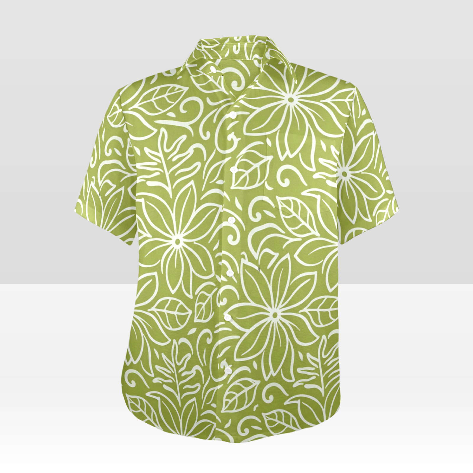 KAMAKA Shirt- Tiare Chartreuse